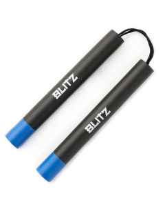 Blitz Black / Blue Foam Safety Cord Nunchaku : BLI295