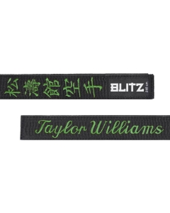 Blitz Personalised Black Belt - Essential Japanese