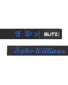 Blitz Personalised Black Belt - Essential Korean