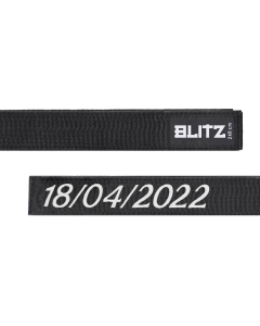 Blitz Personalised Black Belt - Grading Date